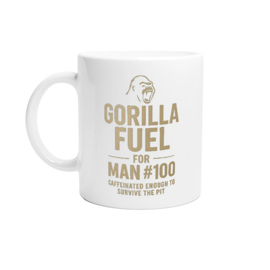 GORILLA FUEL – MAN #100 Edition Coffee Mug (Limited Drop)